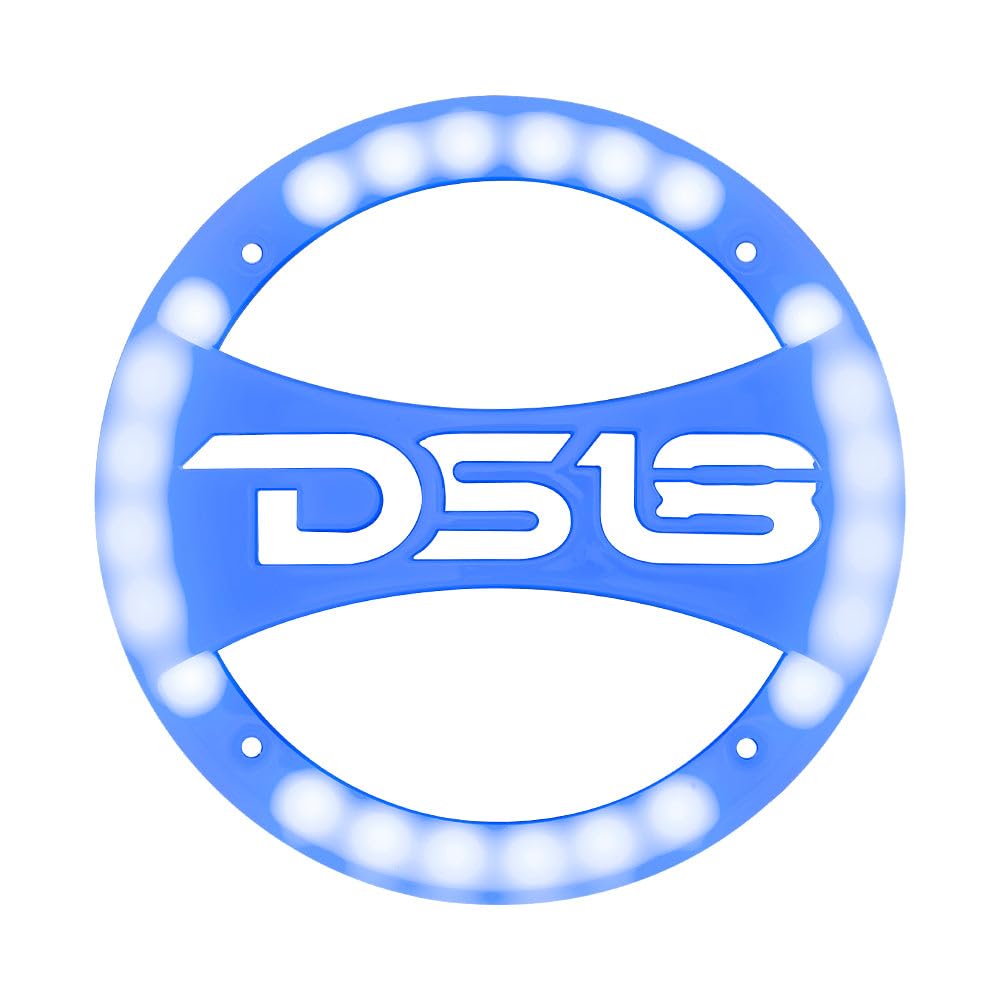 DS18 PRO-GRILL6LGO Grill Speaker Cover Built in RGB Light - 6-Inch, Uv Coating, Scratch Resistant, Protect and Cover Your Speakers (Single)