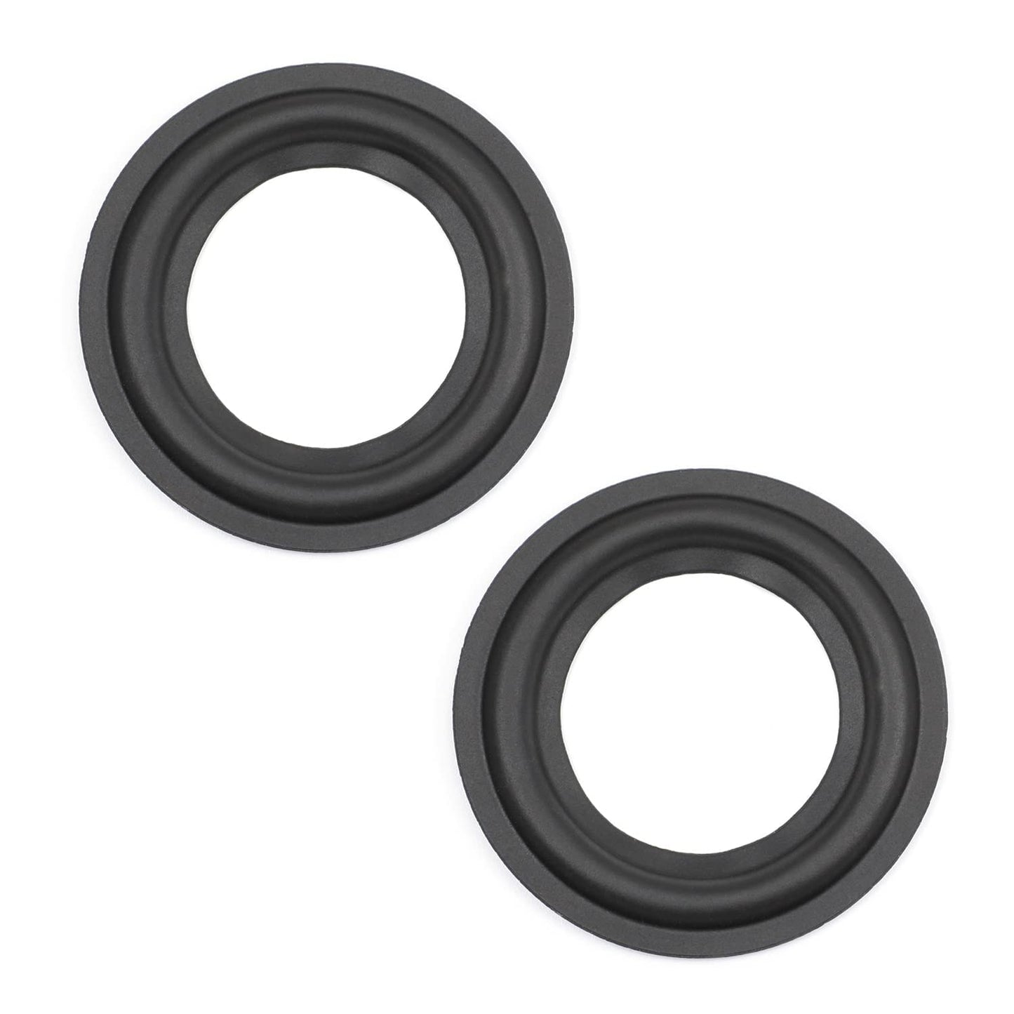 Fielect 3.5inch/84mm Speaker Rubber Edge Surround Rings Replacement Parts for Speaker Repair or DIY 2Pcs