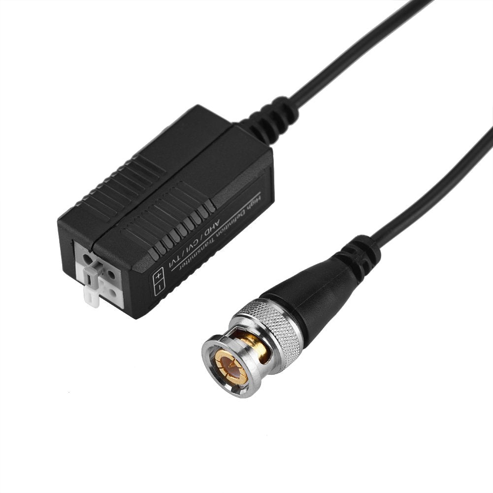 1 Pair HD CVI/AHD/TVI Passive Transceiver Adapter Transmitter Video Balun CCTV UTP BNC Cat5