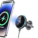 MagSafe Car Mount Charger - 15W Magnetic Wireless Car Charger Vent Dashboard, 360° Rotation Magnetic Phone Holder for Car Charging HandsFree
