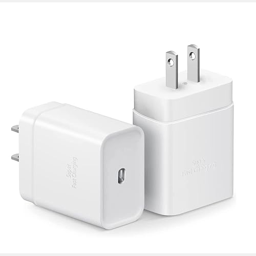 25W USB-C Power Adapter Charger - 2 Pack Type C Fast Charger Compatible with Samsung Galaxy S26 Ultra/S26/S26+/S25 Ultra/S25/24 Ultra/S24/S23