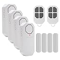 EverNary Door Window Alarm When Opened for Home Security with Remote, Wireless Door Sensor Alarm for Kids Safety with Adjustable Volume (4 Door Sensor