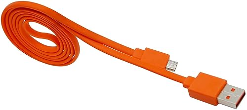 Aquelo USB Fast Power Charger Charging Cable Cord for JBL Wireless Bluetooth Speaker Earphone Headphone Headset Micro-USB, 3.3FT & Orange