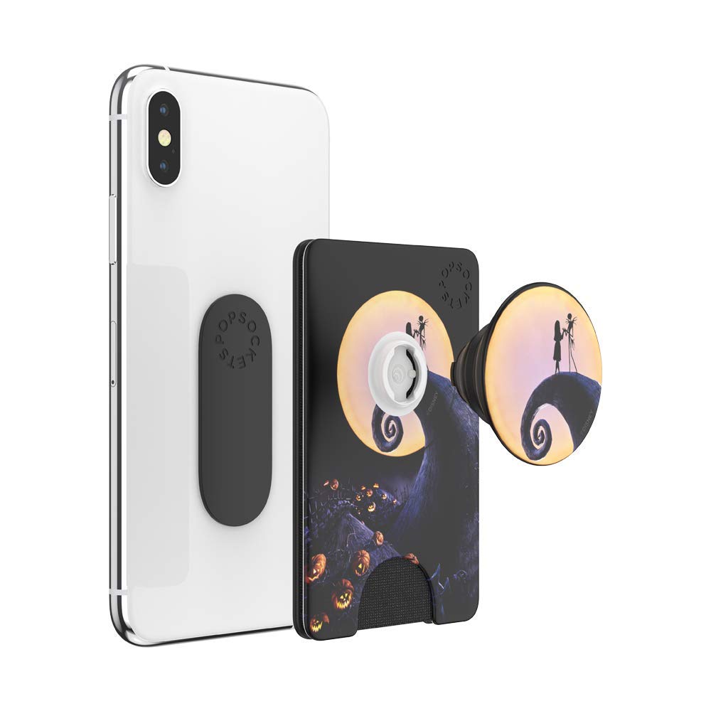 PopSockets Adhesive Phone Wallet and Card Holder with Grip, Disney - Nightmare Before Xmas Classic