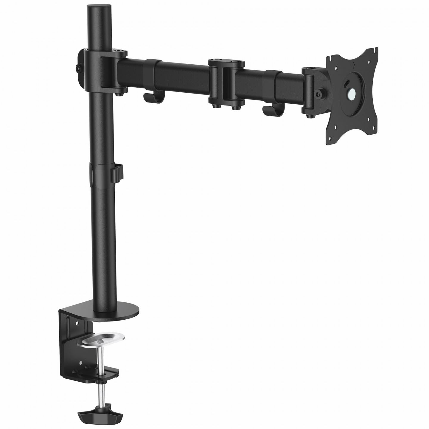 StarTech.com Desk Mount Monitor Arm for up to 34" (17.6lb/8kg), VESA Displays, Articulating Pole Mount Single Monitor Arm, Ergonomic Height