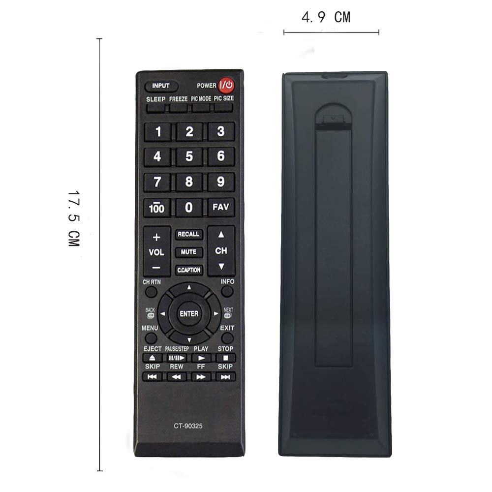 AMAIRIYCA Replacement ct-90325 Remote Toshiba for to Shiba tv fit for Toshiba Universal Remote