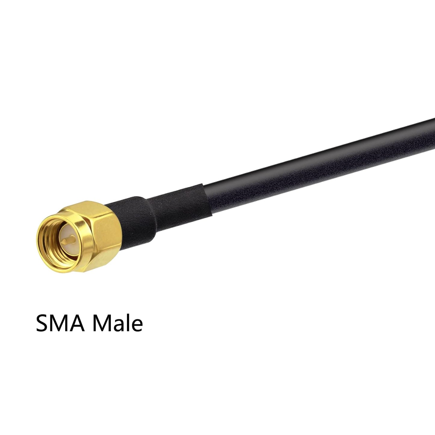 POBADY SMA Male to SMA Male Pigtail Cable WLAN Antenna Cable RG58 10ft/3M for WiFi Wireless Network 2G 3G 4G Antenna Router GSM Bluetooth WLAN LAN