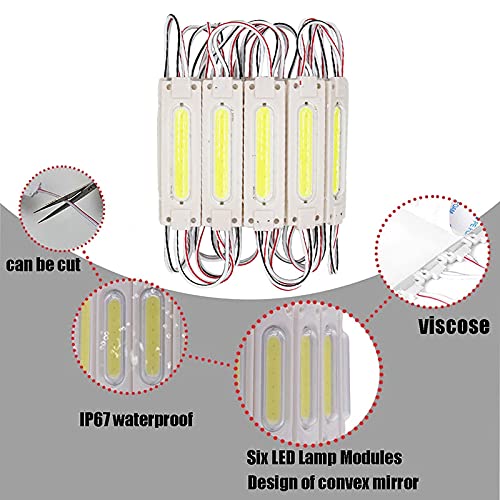 YSY LED Storefront Lights Outdoor Module Light COB LED Lights with Tape Adhesive Waterproof Storefront Window Light for Business Store Advertising