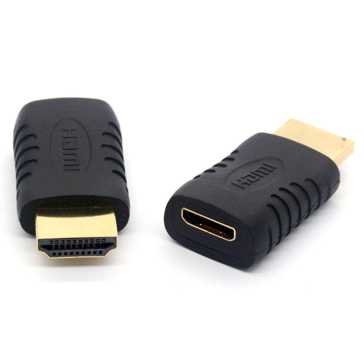 GLHONG Mini HDMI Female Connector, HDMI Male to Mini HDMI Female Adapter (HDMI Male to Mini HDMI Female)