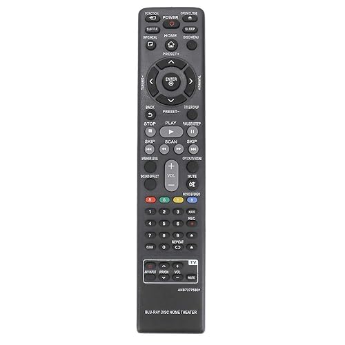 AKB73775801 Replacement Remote Applicable for LG Blu-ray Home Theater BH5140 BH5140S S54S1-S S54T1-W BH5440P S54T1-S S54T1-C BH5540T BH5140SF0 LHB655