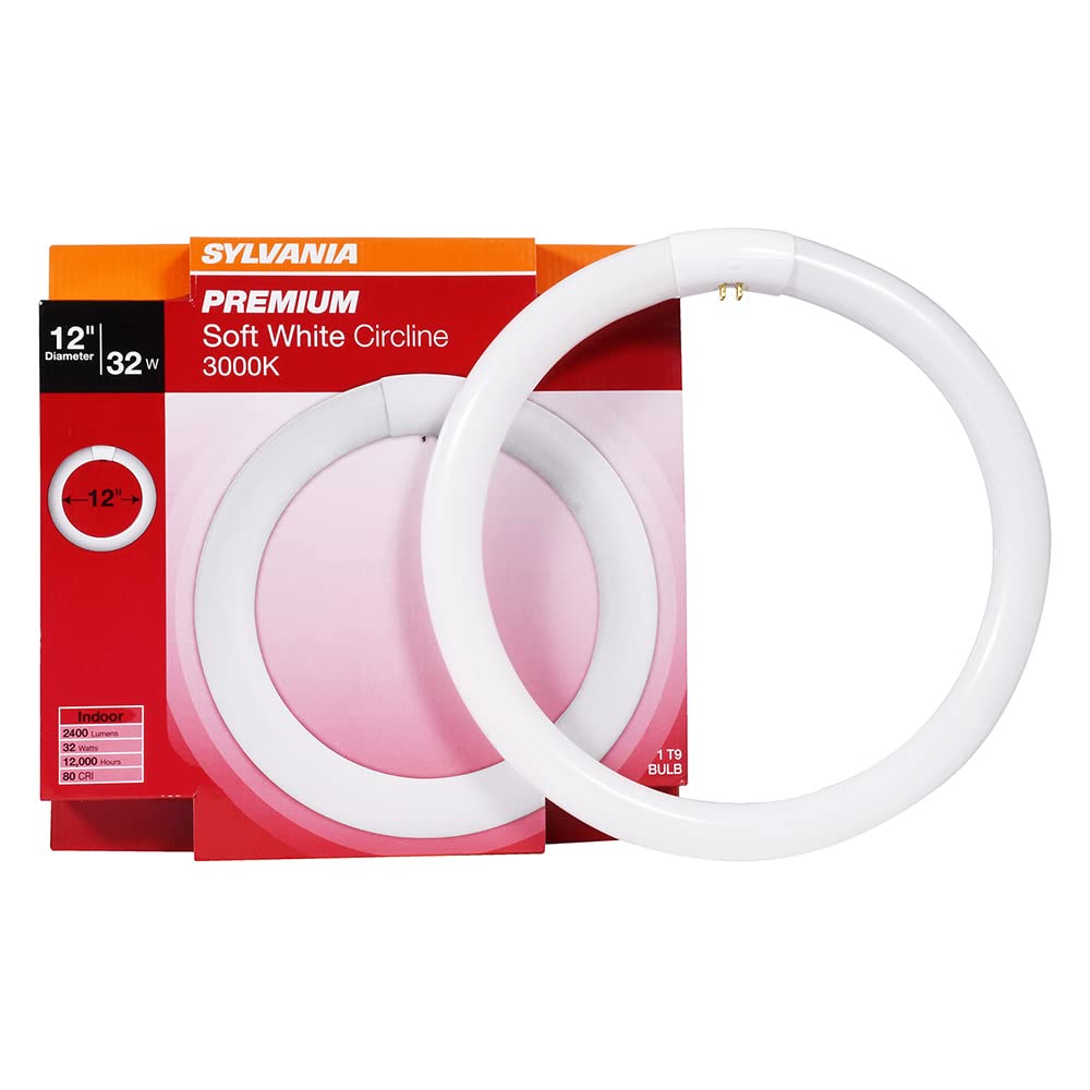 SYLVANIA FC12T9 32w G10q T9 4-Pin Circline 3000K Soft White Ceiling Light Bulb