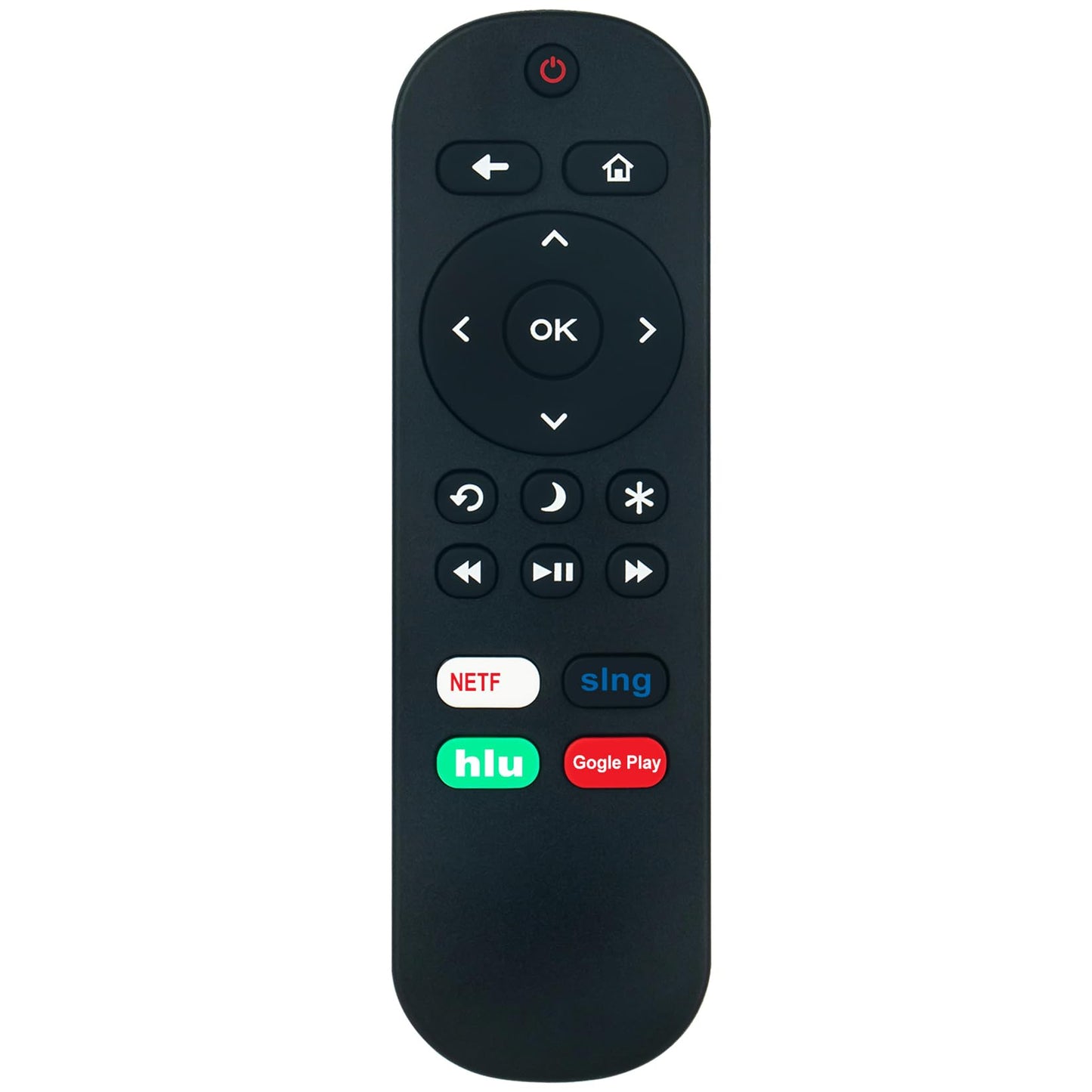 NS-RCRUS-17 Replace Remote fit for Insignia Roku TV NS-24ER310NA17 NS-65DR620NA18 NS-48DR510NA17 NS24ER310NA17 NS-32DR310NA17 NS-43DR710NA17
