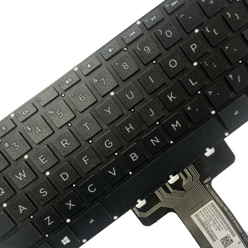 Huasheng Suda US Keyboard Black Replacement for HP 14-cf 14s-cf 14-dk 14s-dk 14-df 14s-df