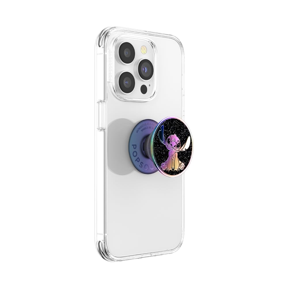 PopSockets Adhesive Phone Grip, Holder, Phone Stand, Disney - Enamel Oil Slick Stitch