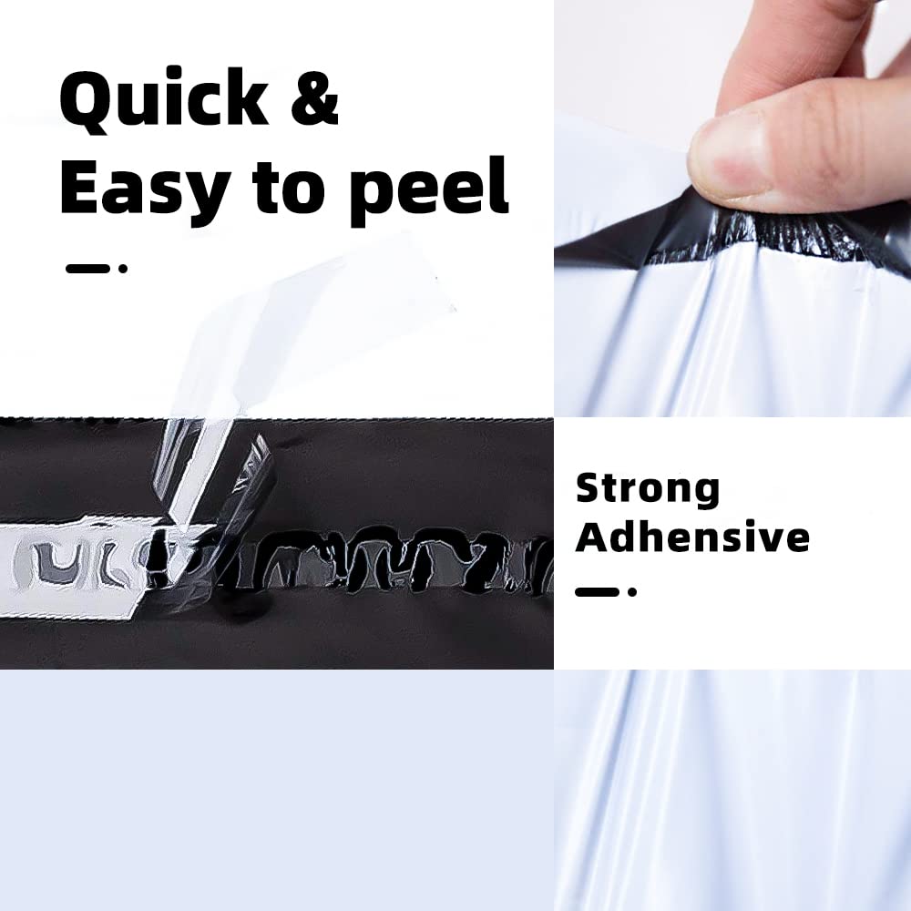 POLYSELLS 100 pack 9x12 Inch Poly Mailers Shipping Envelopes, Strong Adhesive Sealing, Waterproof, and Tear-resistant Postal Mailing Bags