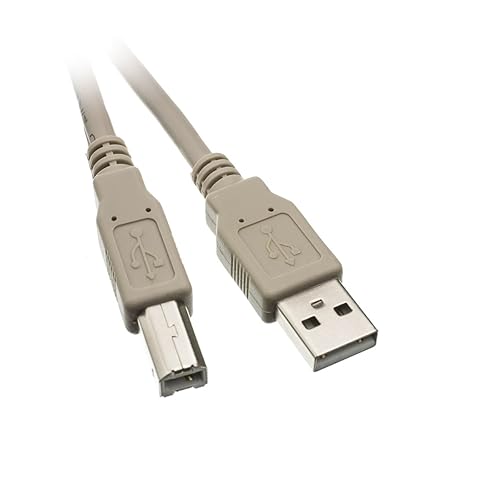 ACL 10 Feet USB 2.0 A Male to B Male Printer/Device Cable, Gray, 3 Pack