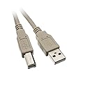 ACL 10 Feet USB 2.0 A Male to B Male Printer/Device Cable, Gray, 3 Pack