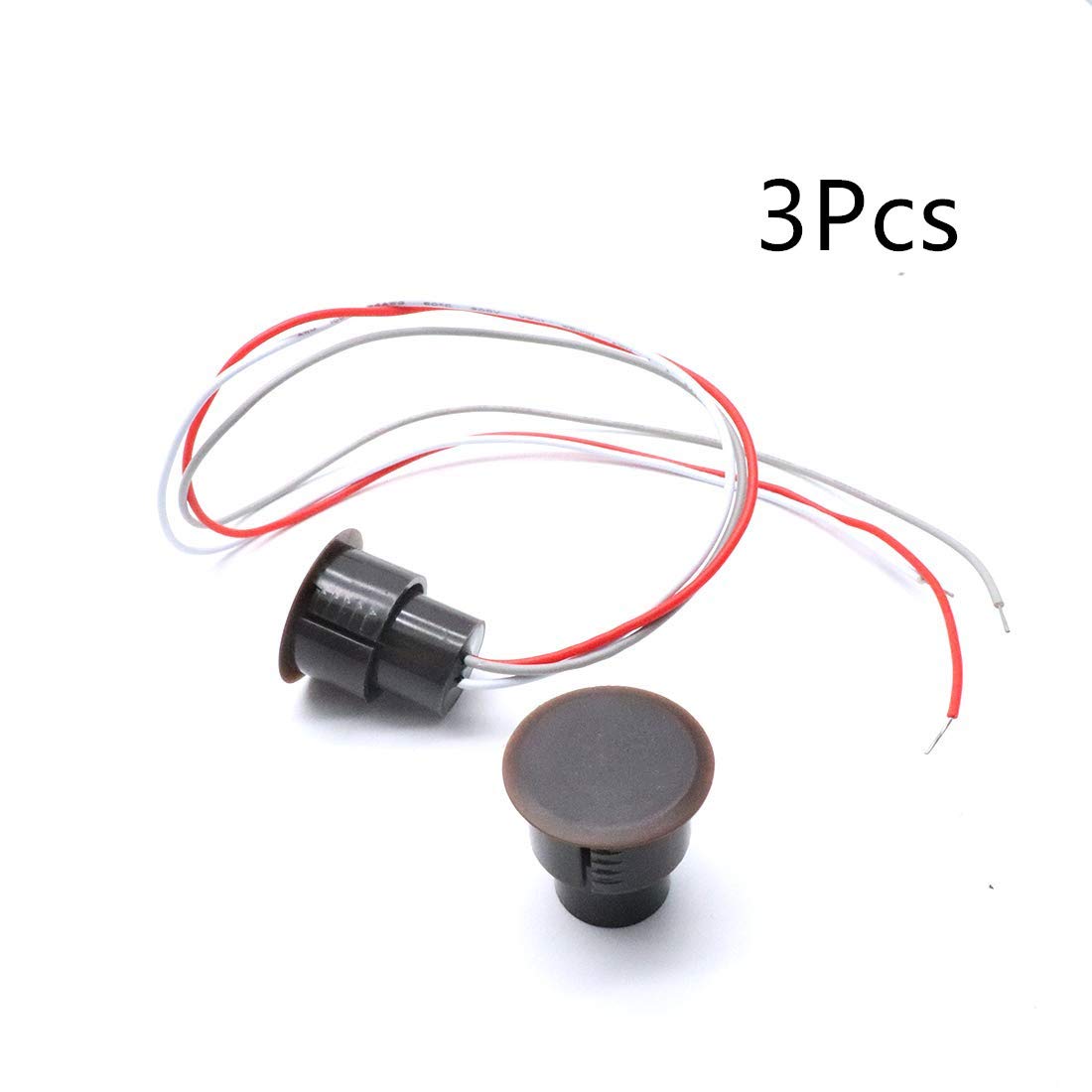 bnafes RC-36 Magnetic Door Swith NC+NO Recessed Security Window Door Contact Sensor Alarm Magnetic Reed Switch 3 Sets