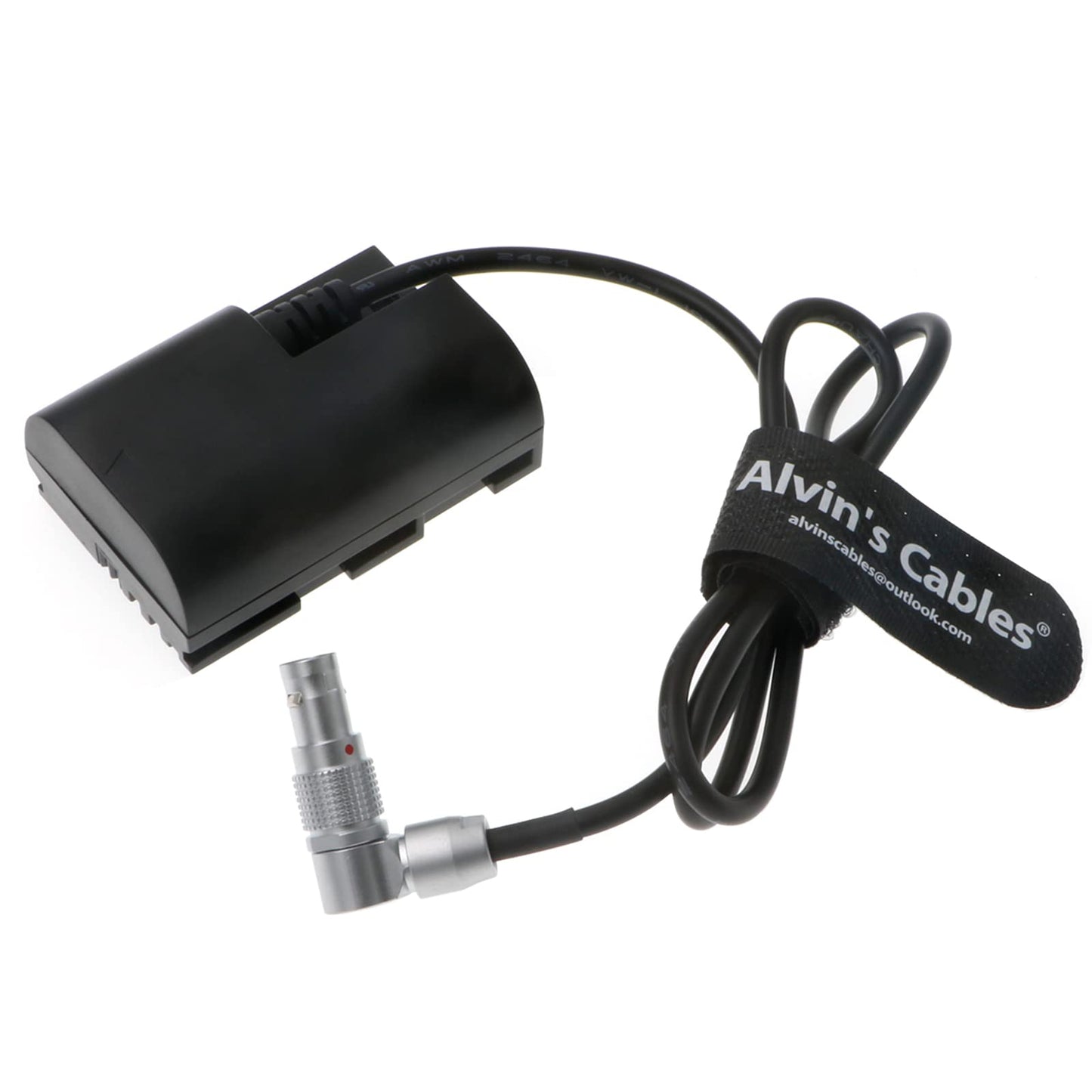E6-Dummy-Battery Power-Cable for Arri-Alexa-XT Rotatable Right-Angle 2-Pin-Male to Lanparte LP E6 Dummy Battery for Canon 5D Mark II 7D 60D Alvin's