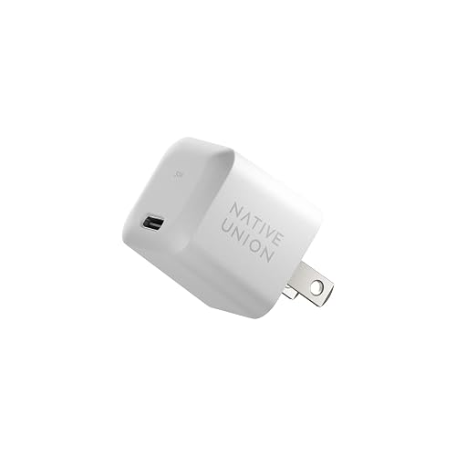 Native Union Fast GaN Charger PD 30W - Ultra-Compact Power Delivery Enabled USB-C Charger - Made of Recycled Materials - for MacBook Air, iPads