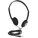 Manhattan On-Ear Wired Stereo Headphone - Long 6ft Cable, Single 3.5mm Plug, Lightweight, Adjustable Headband-for Walkman, CD Player, Computer -177481