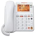 Office Phone Cord, Att Cl4940 Corded Home Desk Line Speaker Landline Phone, White