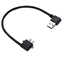 USB 3.0 Micro B Right Angle Cable for BlackBerry Passport, Seagate & Toshiba External Hard Drives
