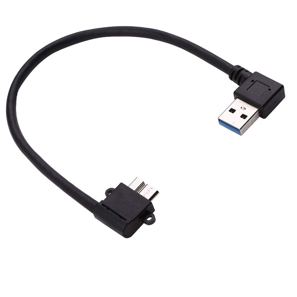 USB 3.0 Micro B Right Angle Cable for BlackBerry Passport, Seagate & Toshiba External Hard Drives