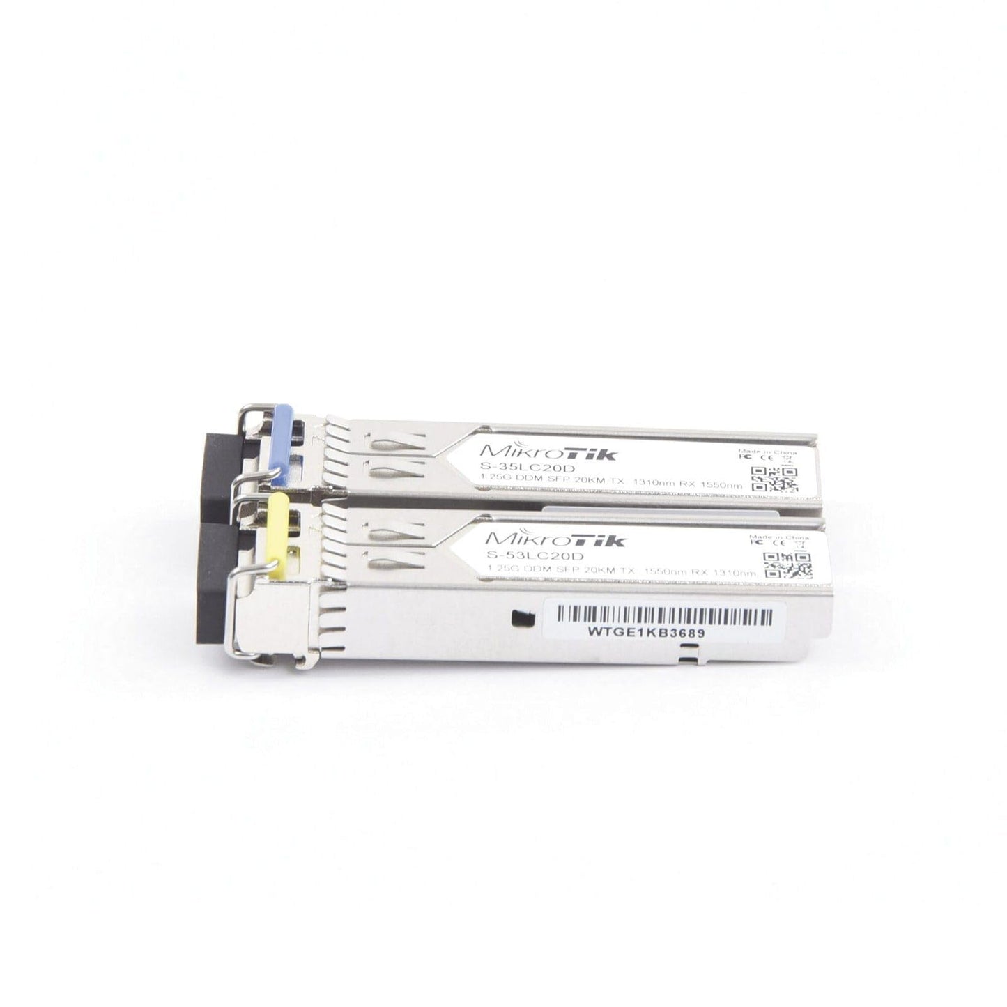 MikroTik S-3553LC20D, Two SFP (1. 25G) module kit, 20km, Single Mode