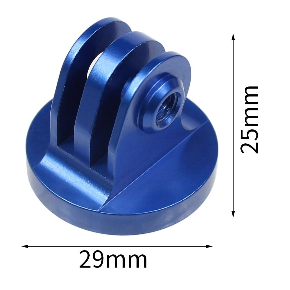 NovelGoal CNC Aluminium Small Tripod Mount Adapter with Thread Screw for HD Hero 13 9 8 7 6 5 4 Session 2 3 Action Cameras (Blue Set)