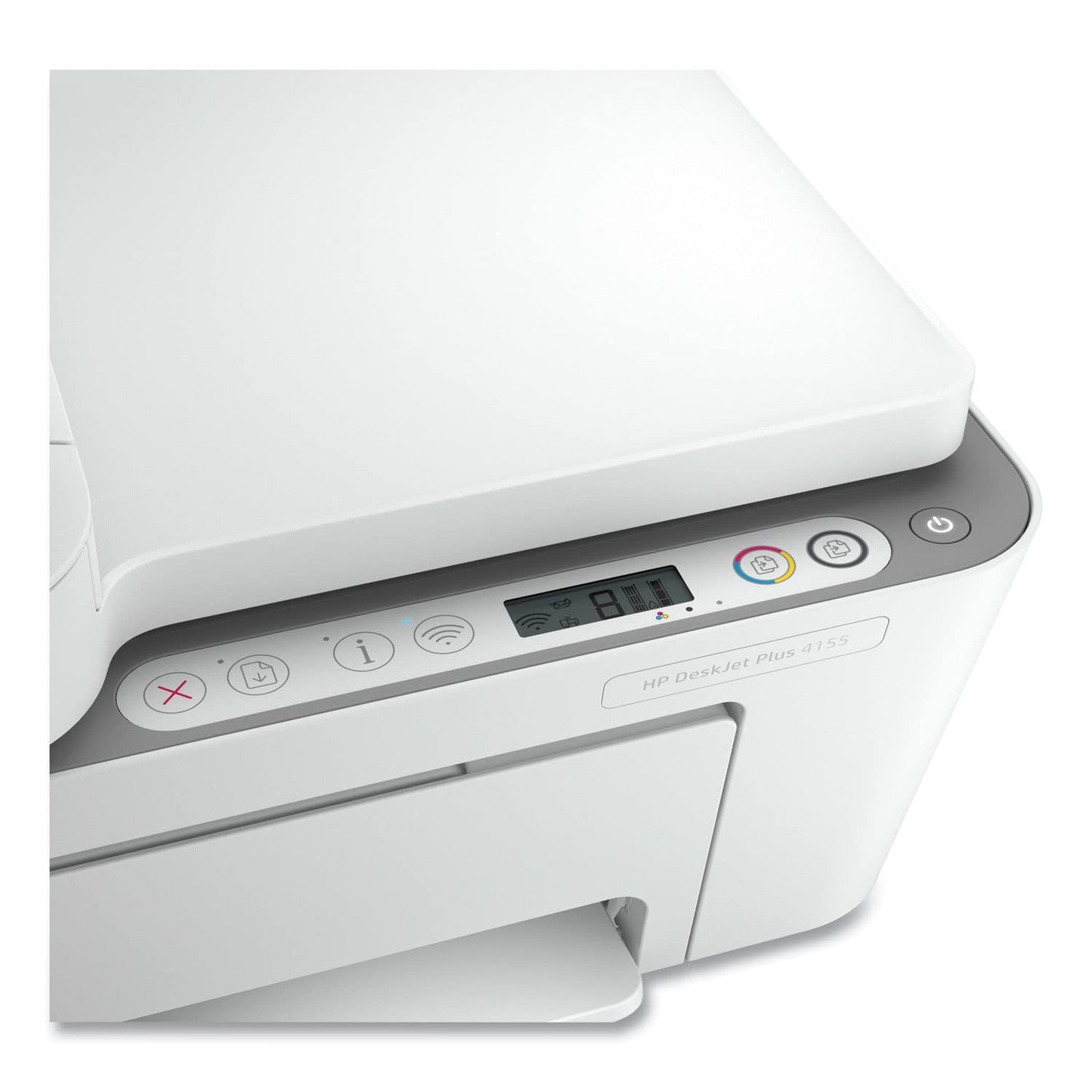 HP DeskJet Plus 4155 Wireless All-in-One Printer, Mobile Print, Scan & Copy, Instant Ink Ready, Auto Document Feeder, Works with Alexa (3XV13A)