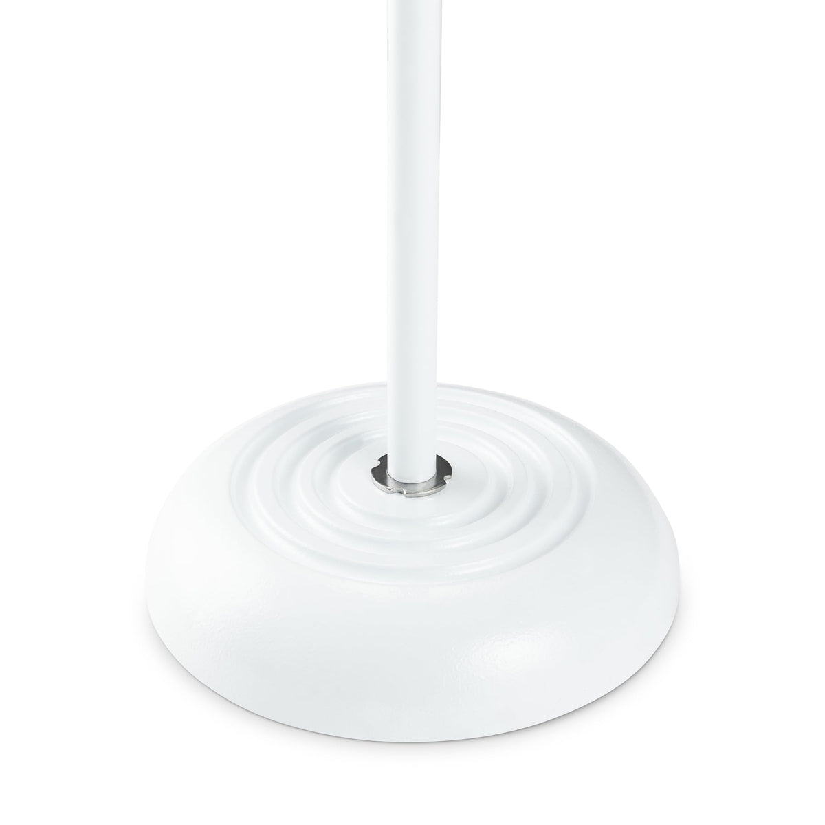 On-Stage MS7201W Round-Base Mic Stand (Supports Dynamic and Condenser Microphones, Height Adjustable 33"-60", Standard 5/8"-27 Threading, 7 lb, 10"
