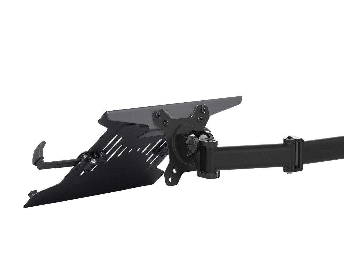 Monoprice Laptop Holder Attachment for Desk Mounts - Ideal for Work, Home, Office Laptops, Black - Workstream Collection