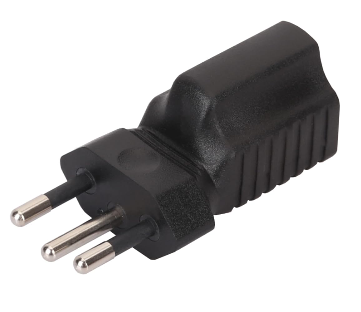 Tekit Brazil US Plug Adapter Power Converter,USA 3 ProngNEMA 5-15R Female Receptacle to Brazil 3 Prong Male Electrical Adapter,Brazil to US 3 Prong…