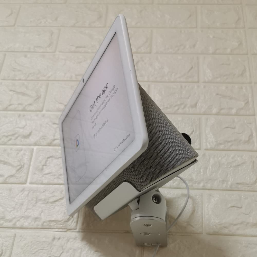 ATOPCAENRT Wall Mount for Google Nest Hub Max, Wall Mount Bracket, Space-Saving Design for Home, Office, Kitchen, Bedroom, Compatible with Google Nest