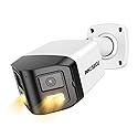 INNOSECU 8MP Dual Lens IP PoE Camera, 2X 4MP Security Bullet Surveillance Camera with 180° Angle View, Waterproof IP67, Light Color Night Vision