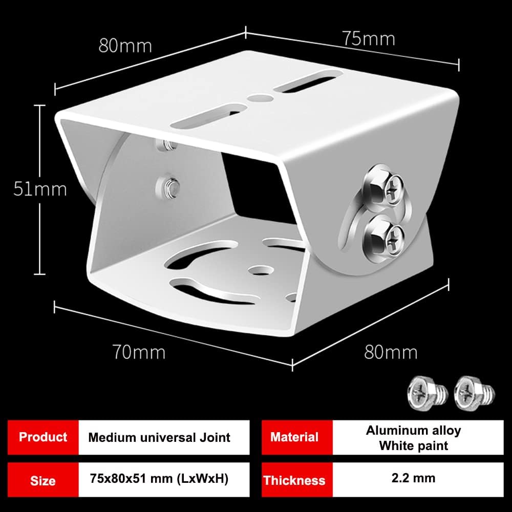 Coolotic 2sets CCTV Security Camera Universal Pole Mounting Mount Bracket Adapter for PTZ Dome Surveillance Camera (2x2D Duckbill Mount)