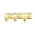 Birmingham - 3 Light Bath Vanity in New Traditional Style - 24 Inches Wide by 7 Inches high-Polished Brass Finish