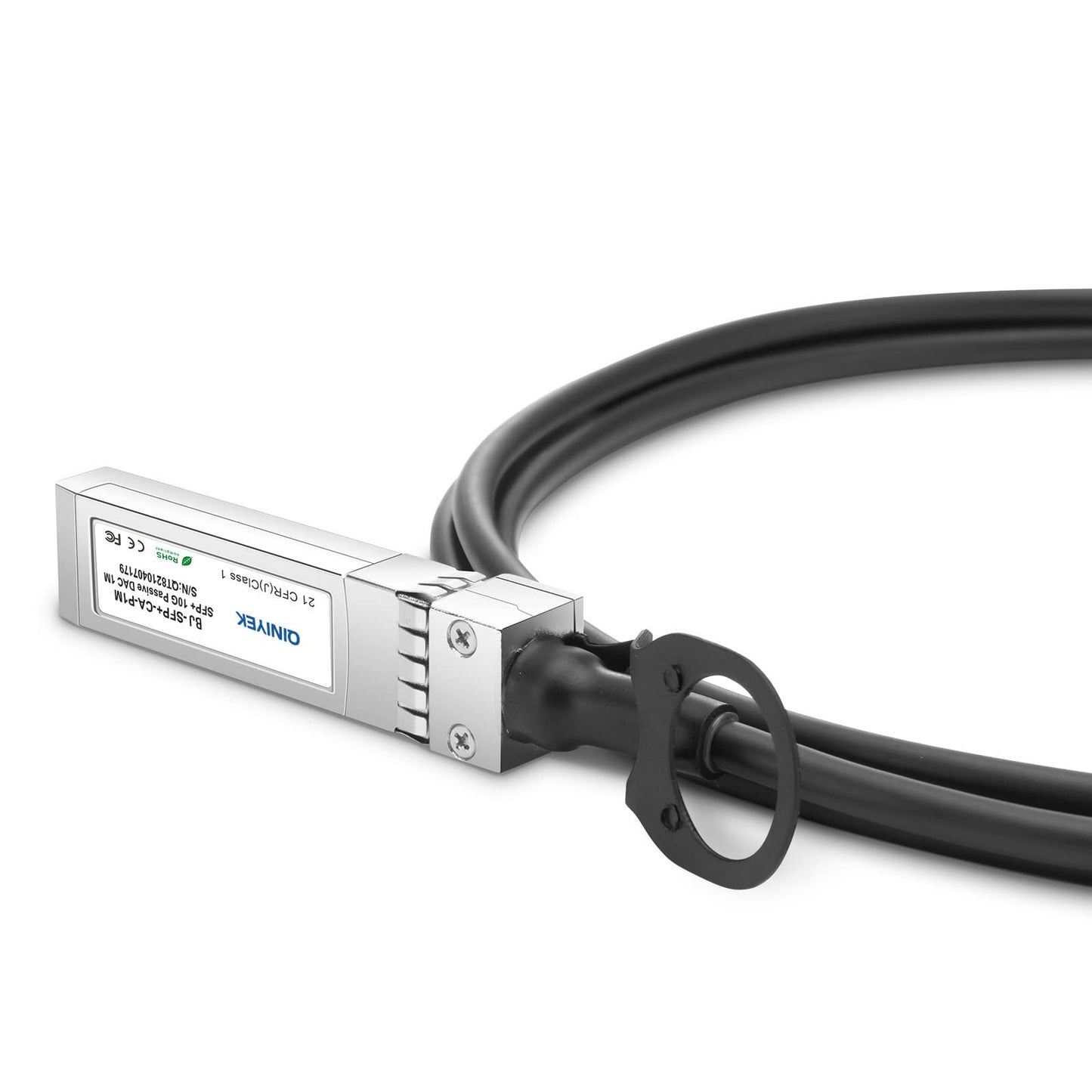 QINIYEK 10G SFP+ DAC Twinax Cable, Direct Attach Copper(DAC) Passive Cable, Compatible with Cisco SFP-H10GB-CU 1M, Ubiquiti UniFi, Supermicro