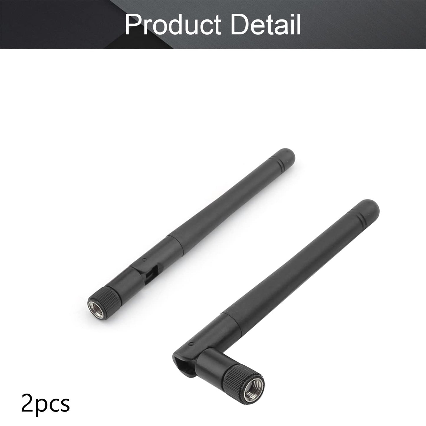 Othmro WiFi Antenna SMAFemale 3dB 110mm,2.4GHz 5GHz Antenna for WiFi Router Booster with Bluetooth/Zigbee Antenna 2PCS