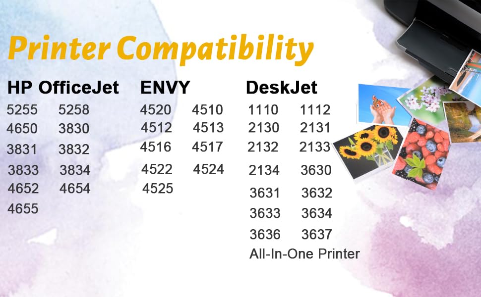 Inktopia Remanufactured Ink Cartridge Replacement for HP 63 XL 63XL for HP OfficeJet 5255 5258 3830 Envy 4520 4512 4513 DeskJet 1112 3630 3634 2130