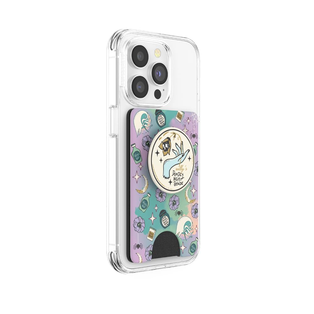 PopSockets Adhesive Phone Wallet and Card Holder with Grip, Disney - Sally's Deadly Nightshade
