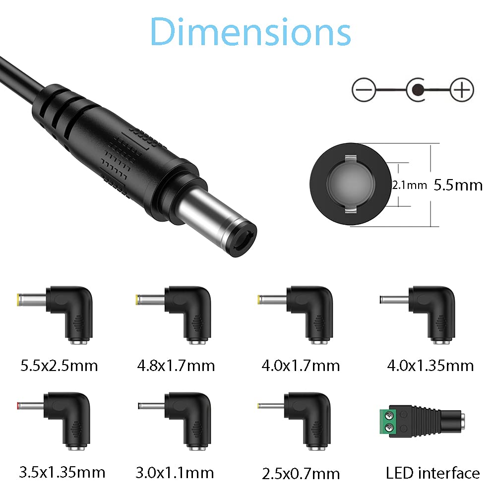 LIANSUM DC 12V 2A Car Charger Cigarette Lighter Compatible with Portable RCA DVD Player, Sylvania, DBPOWER, GPS, Bluetooth Speakers, Spectra S1…