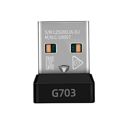 JUYUXIVM G703 USB Dongle Mouse Receiver Adapter Compatible with for Logitech Wireless Gaming Mouse G703