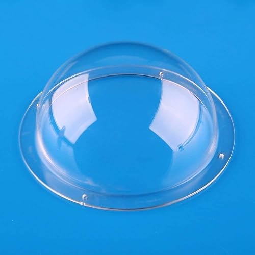 F-BER Diameter 3.54inch w/ 4 Holes Acrylic Indoor/Outdoor CCTV Replacement Clear Dome Camera Cover Security Dome Camera Housing (3.54inch/90mm)
