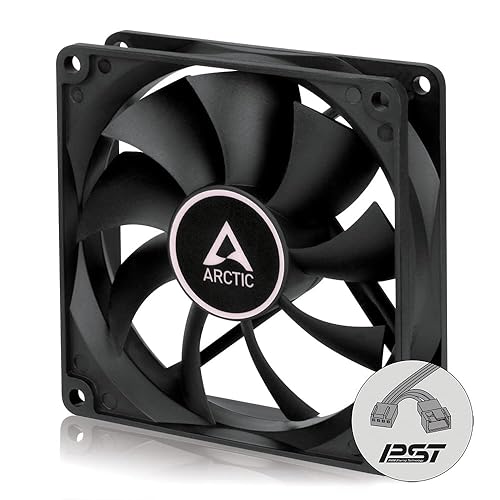 ARCTIC F9 PWM PST CO - 92 mm Case Fan with PWM Sharing Technology (PST), Dual Ball Bearing for Continuous Operation, Very Quiet Motor, Computer, Fan