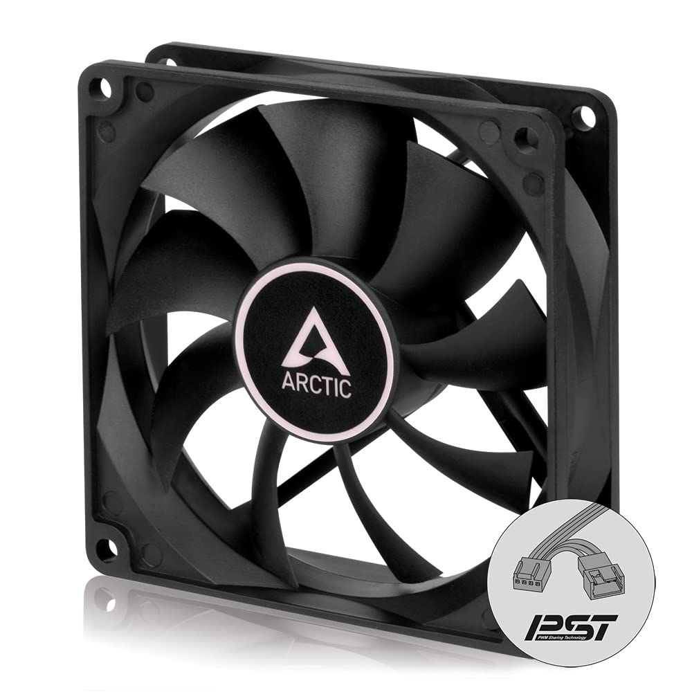 ARCTIC F9 PWM PST CO - 92 mm Case Fan with PWM Sharing Technology (PST), Dual Ball Bearing for Continuous Operation, Very Quiet Motor, Computer, Fan