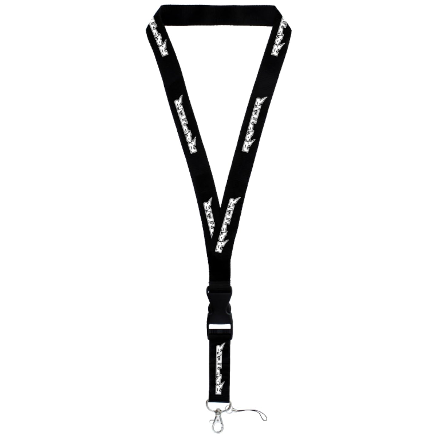 AU-TOMOTIVE GOLD Official Licensed for Ford Raptor White Word Black Universal Lanyard Neck Strap Key Chain