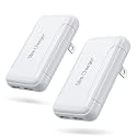 Slim Wall Charger, 2 Pack 3A/5V Dual Port USB-A Wall Charger with Foldable Plug, Flat Double USB Wall Plug Portable Fast Charging Block for iPhone
