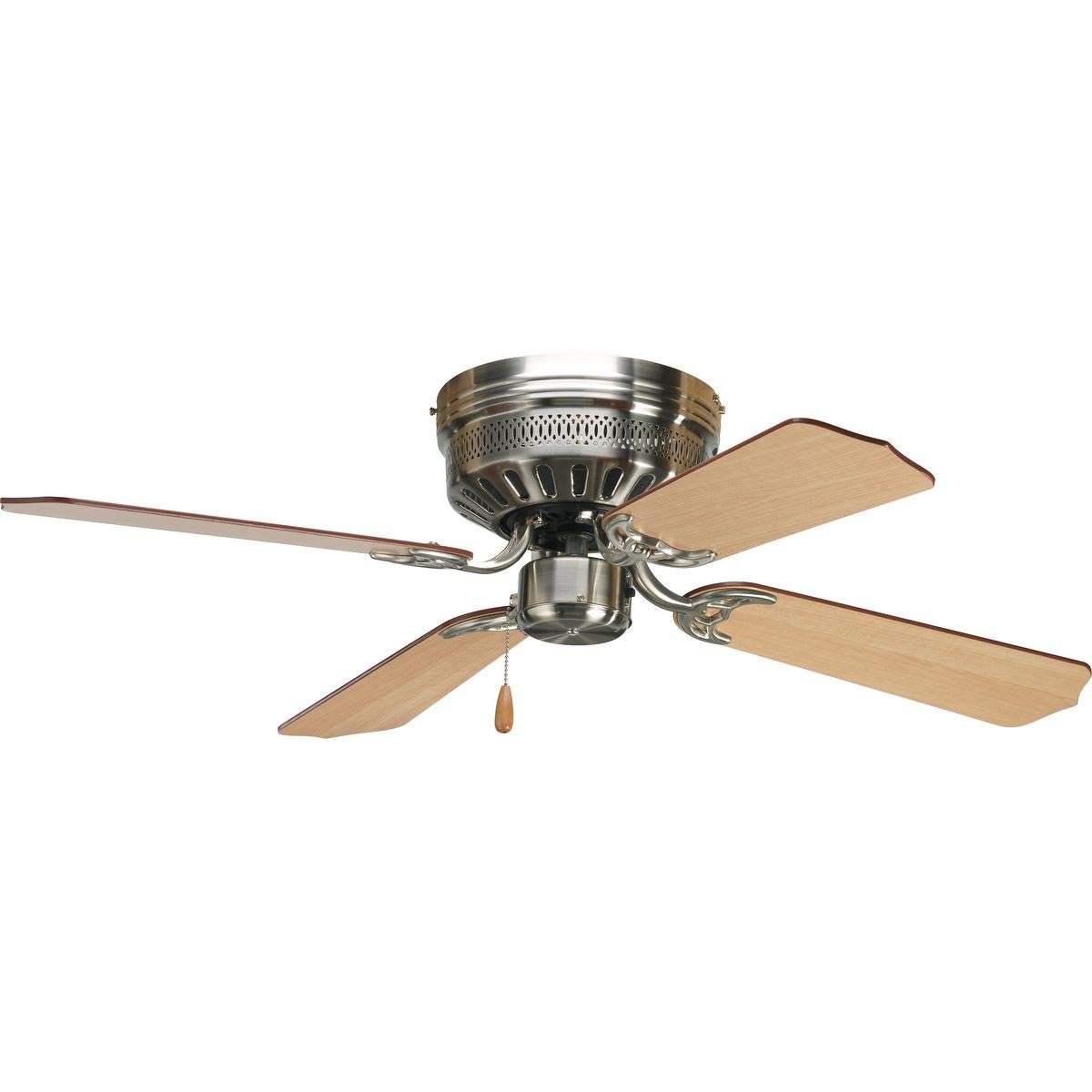Progress Lighting AirPro 42" Hugger Ceiling Fan, Brushed Nickel